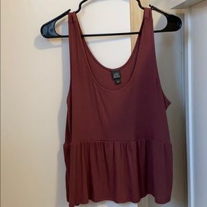 Peplum tank top